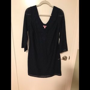 Lilly Pulitzer coverup Fits size 10-12 True navy